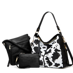 Cow Print Black