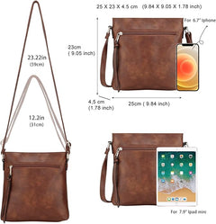 ML Luxury Leather 3-Piece Hobo Bag Set