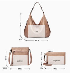 ML The Slouchy Soft Hobo Handbag 3-Piece Set