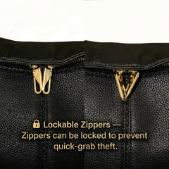 ML Luxury Leather Hobo Anti-Theft Handbag 2.0 + FREE Pouch Wallet (6-Layer Security Edition)