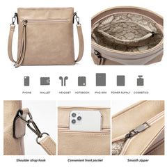 ML The Slouchy Soft Hobo Handbag 3-Piece Set