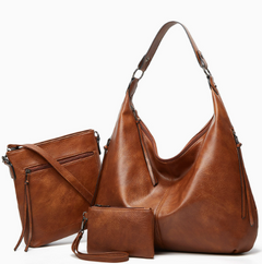 ML The Slouchy Soft Hobo Handbag 3-Piece Set